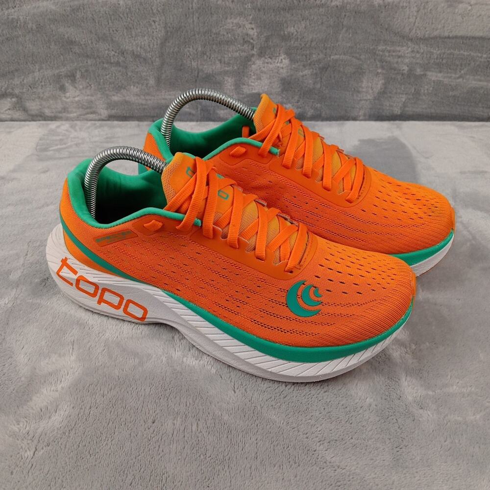 Topo Athletic Specter Running Shoes Womens Size 9 Orange Seafoam Orthotic